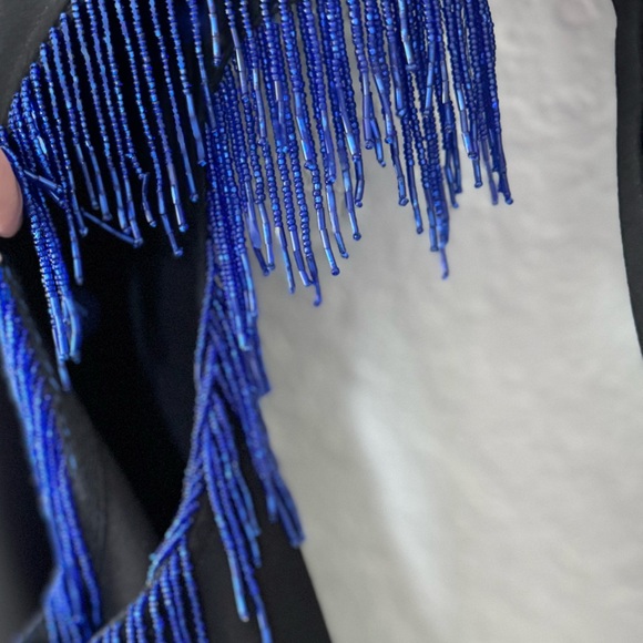 STAUD - Kirsten Womens Beaded Mini Mini Dress Women’s Med - Picture 8 of 8